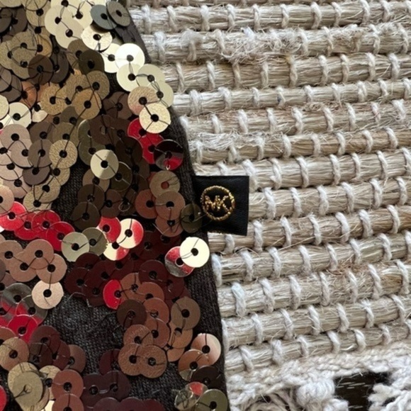 Michael Michael Kors Sequined Tank Top in Army Green - Picture 9 of 14